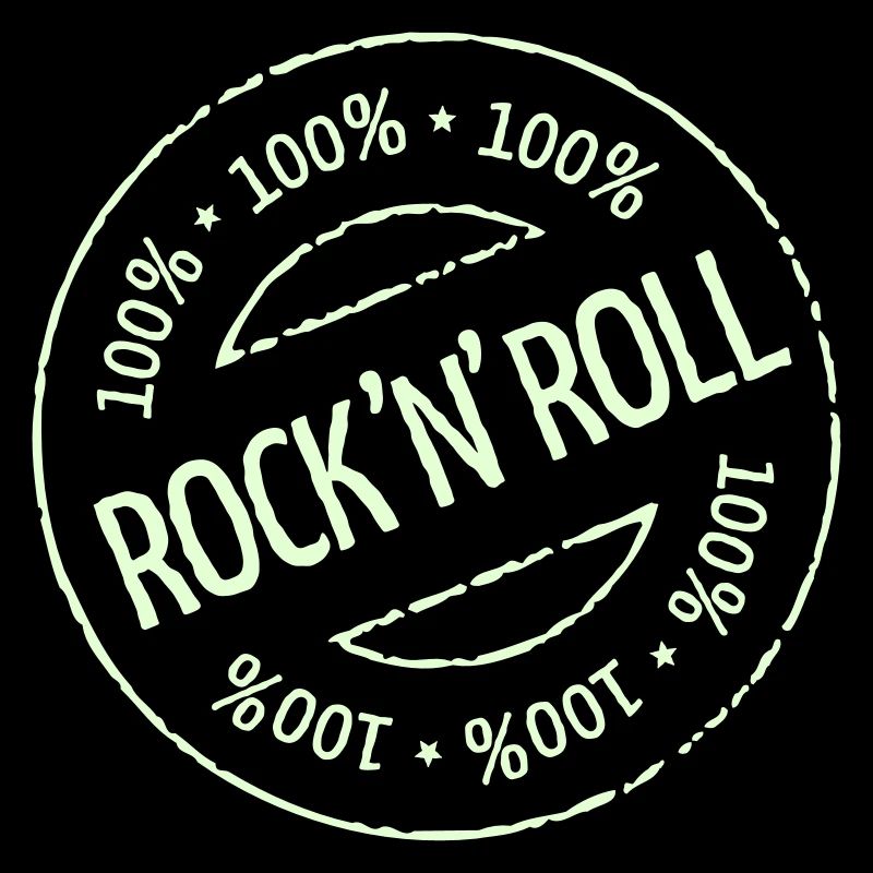 100% Rock 'n' Roll Stamp