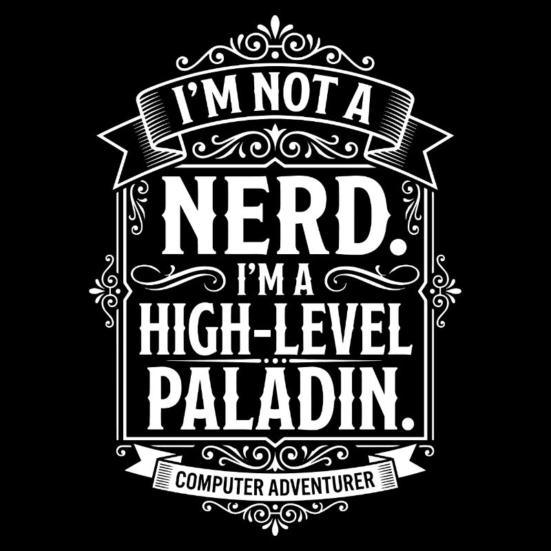 Pas un nerd, un paladin de haut niveau