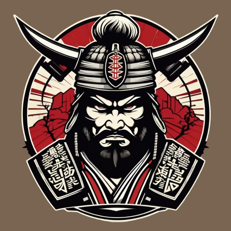 Samurai Gym Logo , Samurai Motif , Samurai Design