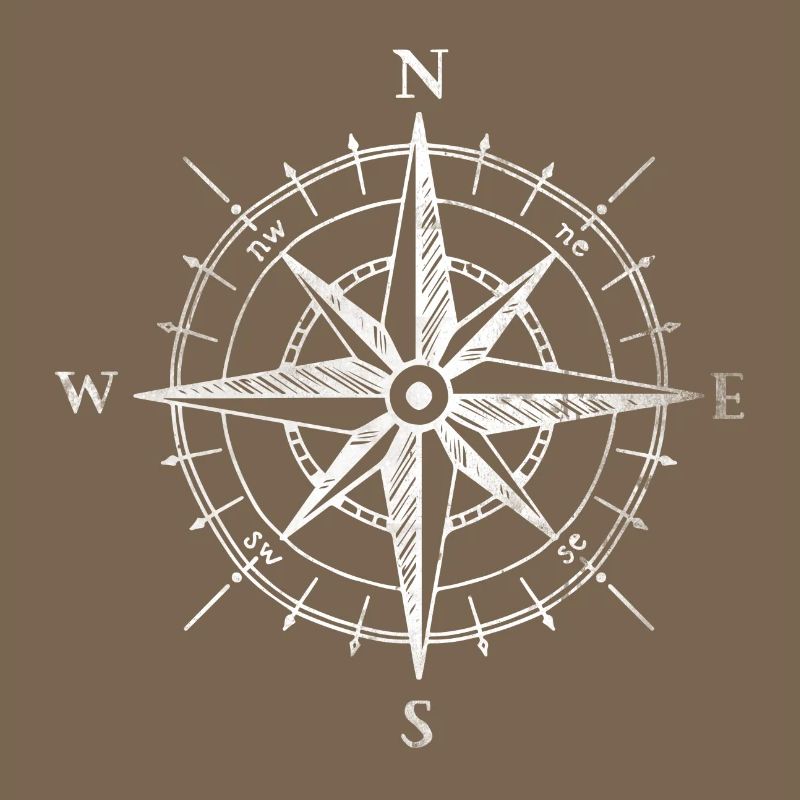 Gift Retro Compass Cardinal points