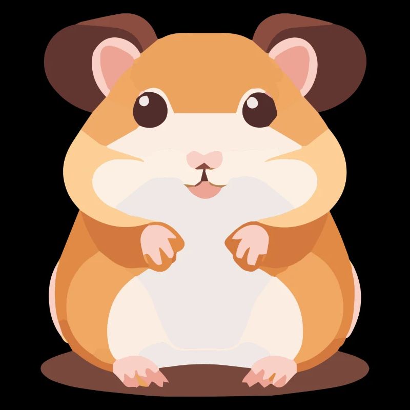Hamster mignon avec de grands yeux