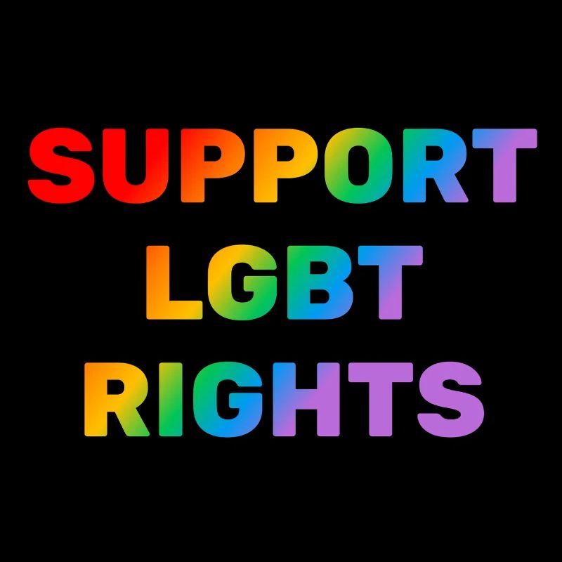 Support LGBT Rights Rainbow Flag