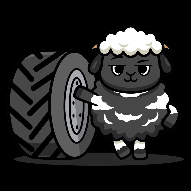 Tractor sheep