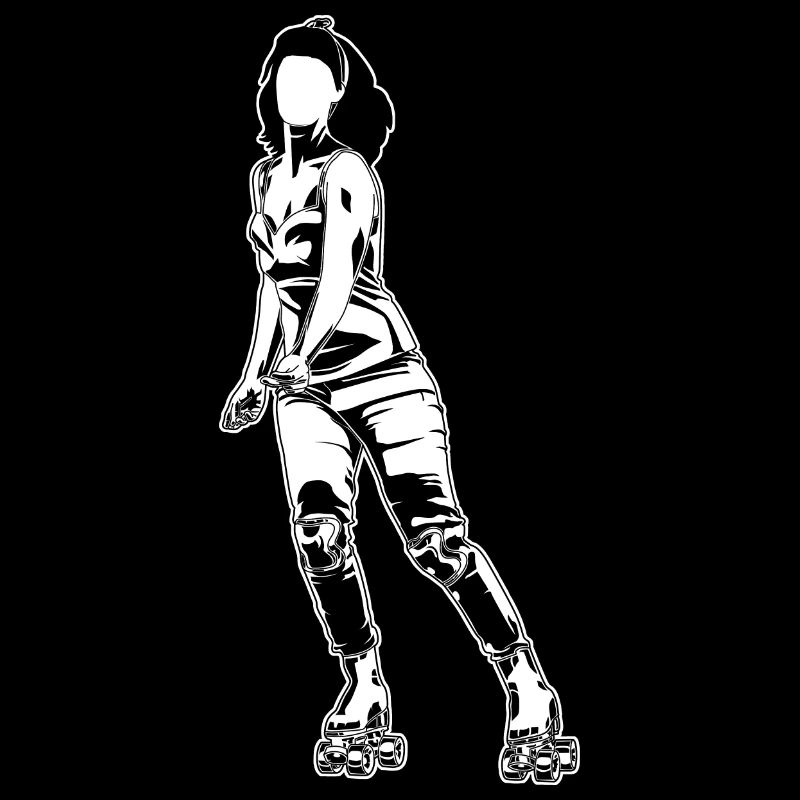 Patineuse à roulettes