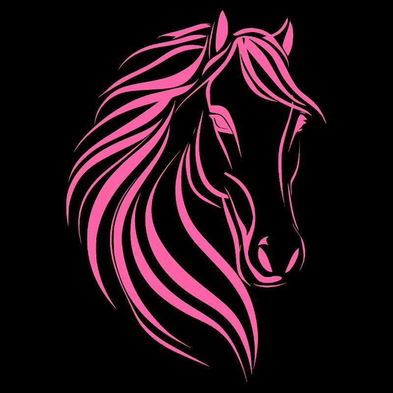 Dessin délicat de cheval