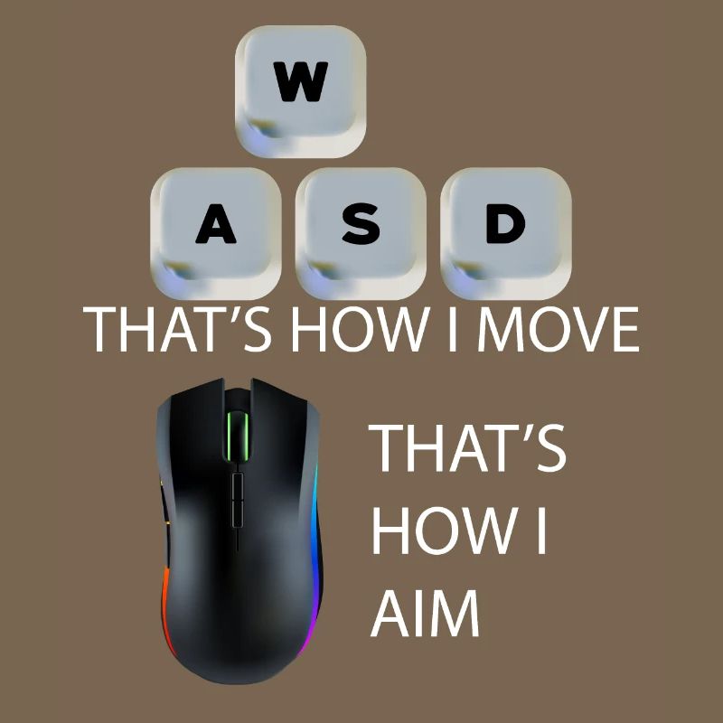 WASD Aim Gaming Gaming Video Game, PC, Computer
