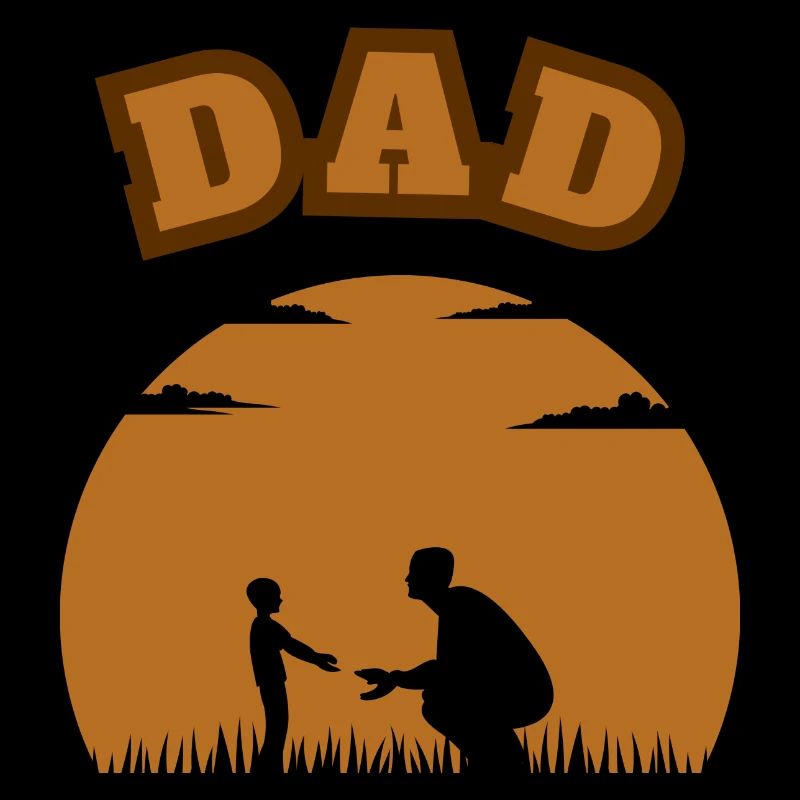 Dad Young Son Brown