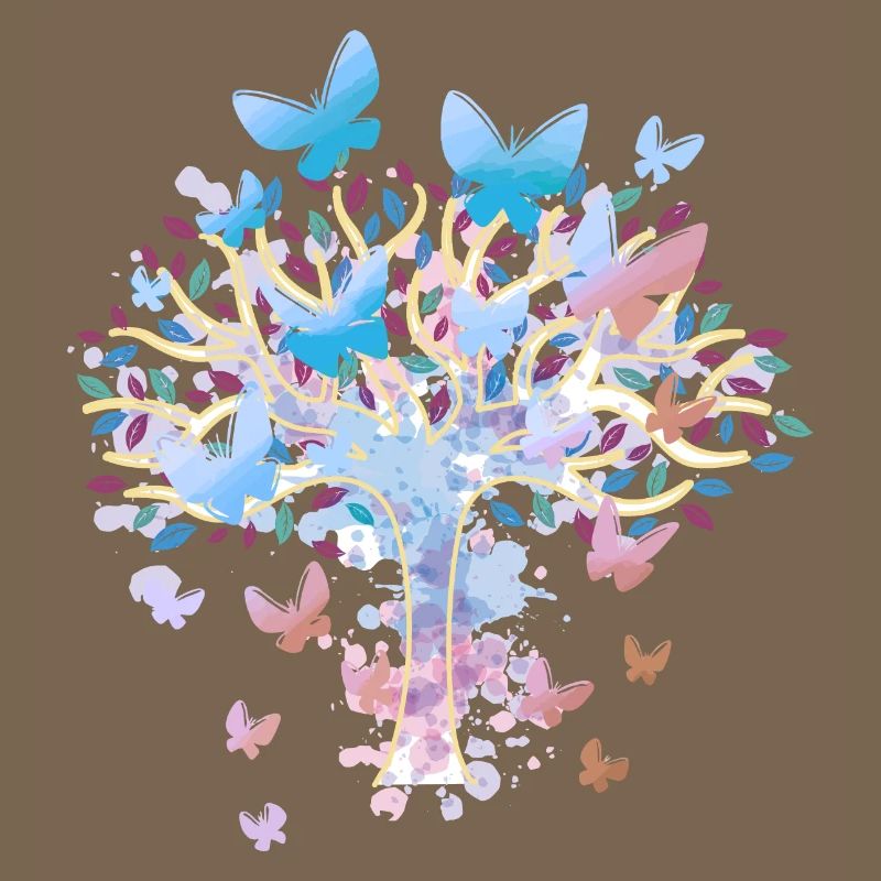 Tree Trees Nature Butterflies Spring