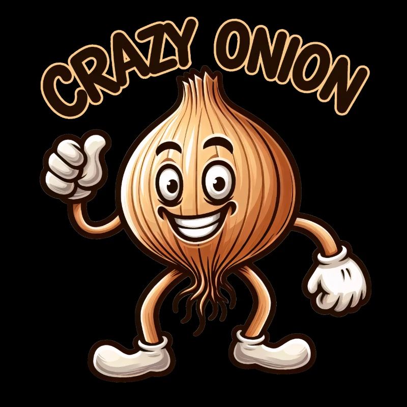 Crazy Veggies: Onion With Goatee and Thumbs Up