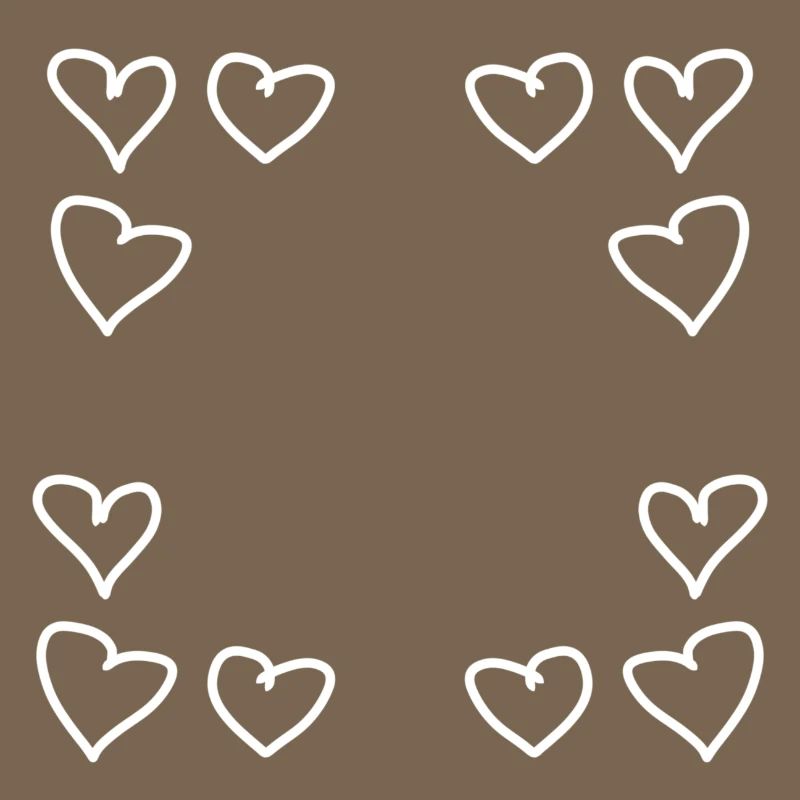 hearts pattern frame angular heart love