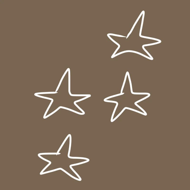 Four Star Symbol Shape Pattern