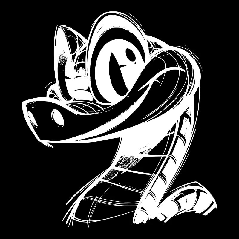 Line Drawing Snake Funny Snakes Sketch
