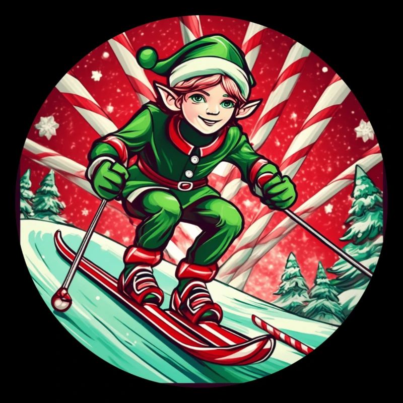 Ski des elfes de Noël