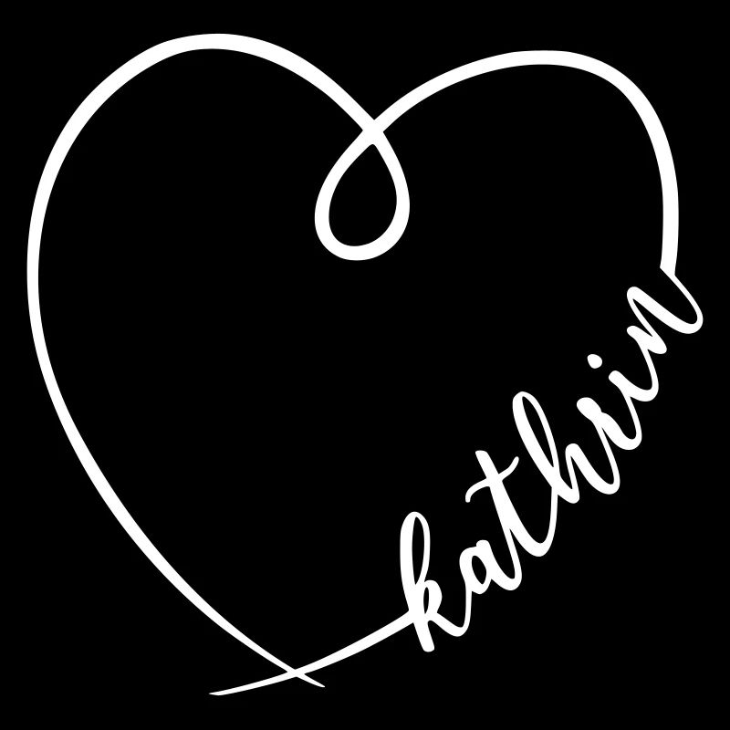 Kathrin Nom Calligraphie Coeur