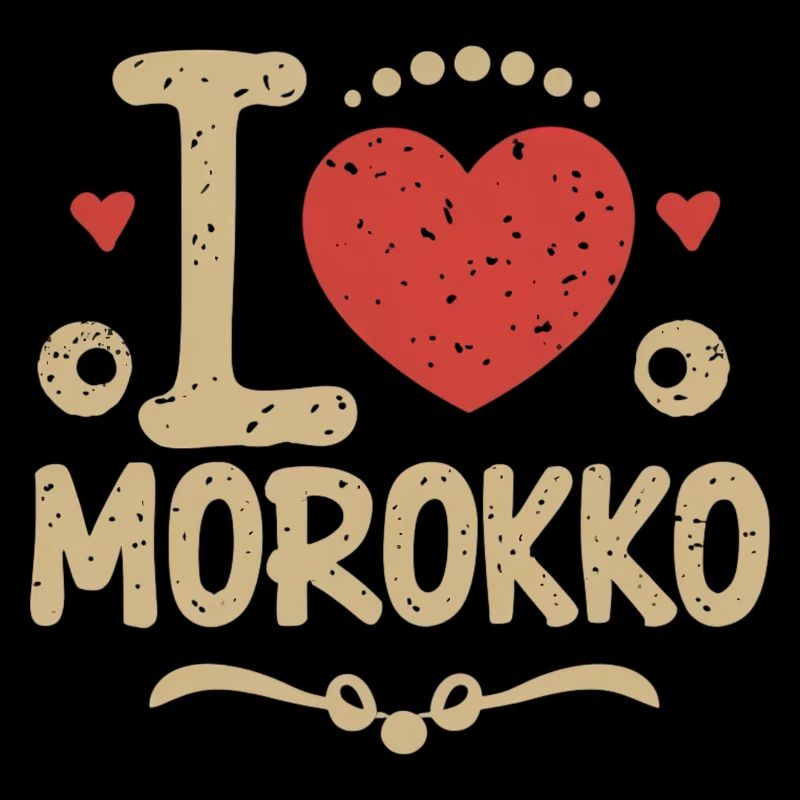 I Love Morocco Souvenier Gift Gift Idea