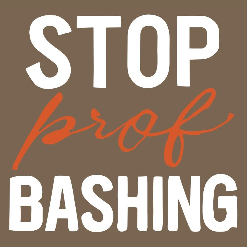 Stop prof bashing