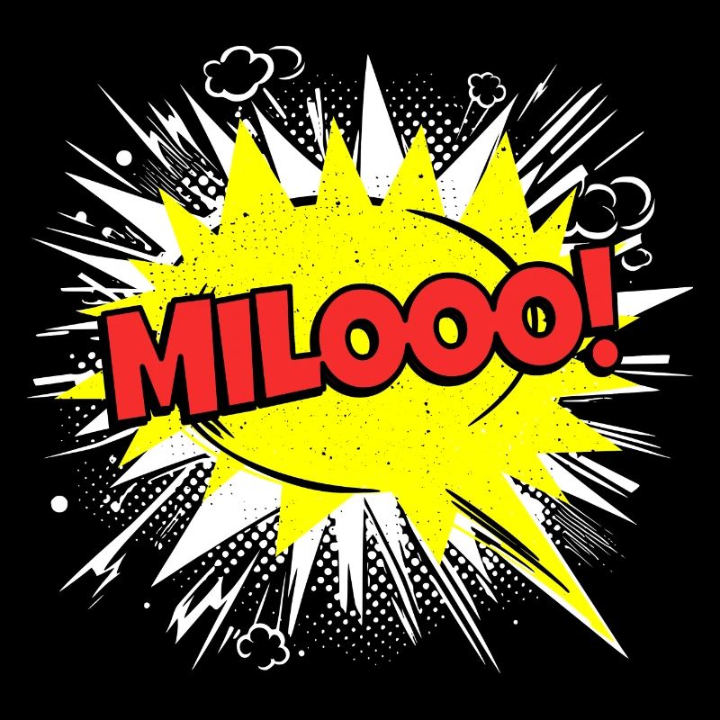 Milo nom drôle bulle de dialogue Milooo !