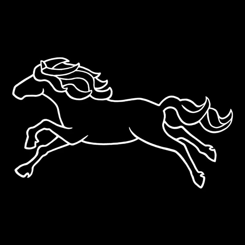 Galop, blanc