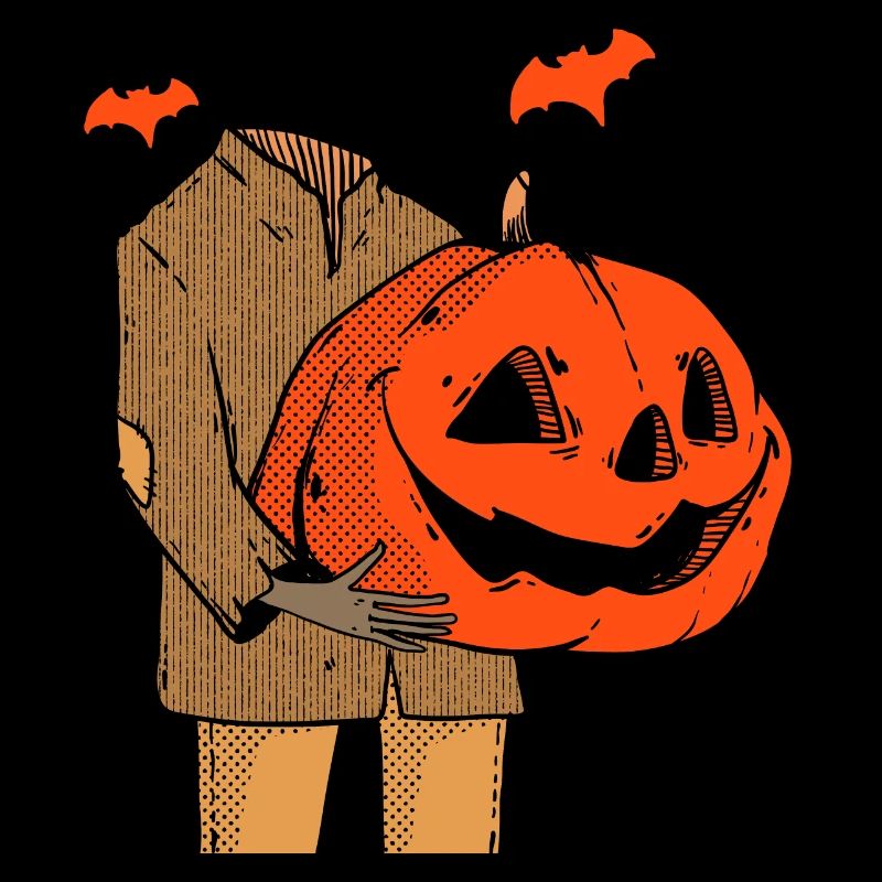Scary Spooky Jack O Lantern Face Pumpkin Men Boys