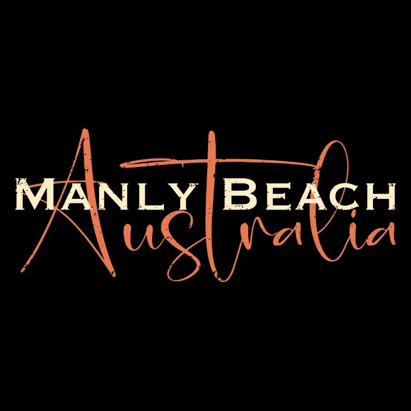 Manly Beach, Australie, style vintage