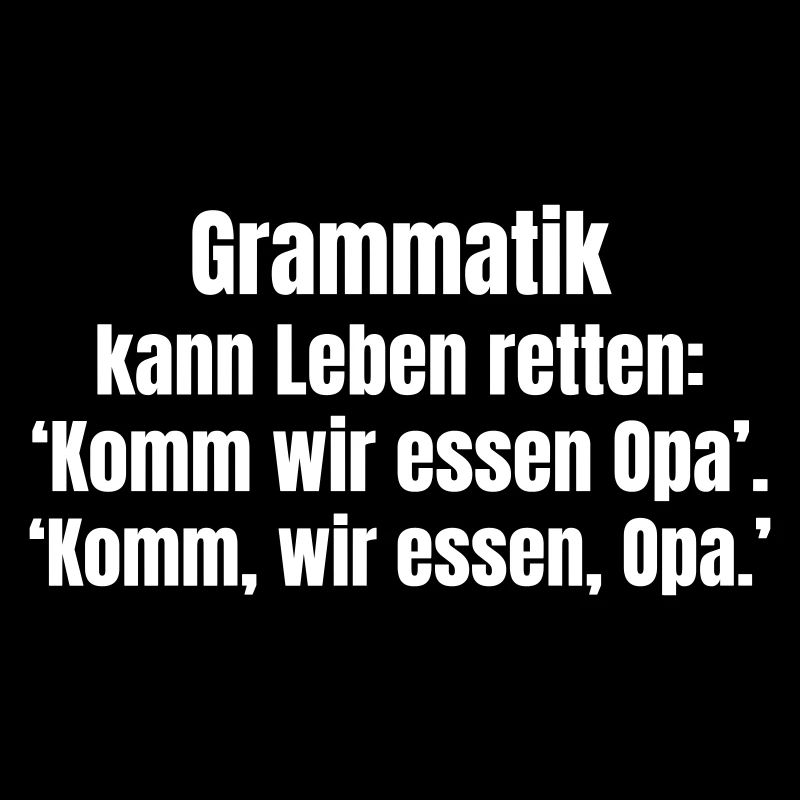 Grammar and the dear punctuation marks.