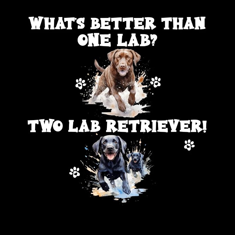 What s better than one Lab? Two Lab Retriever