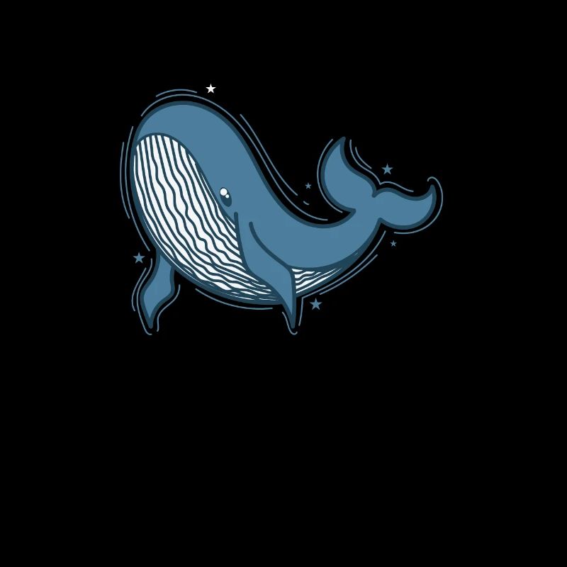 Rorqual bleu dans l’eau de mer
