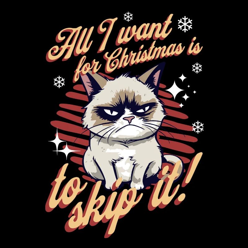 Angry Cat Xmas Sarcastic Funny Cat Meme