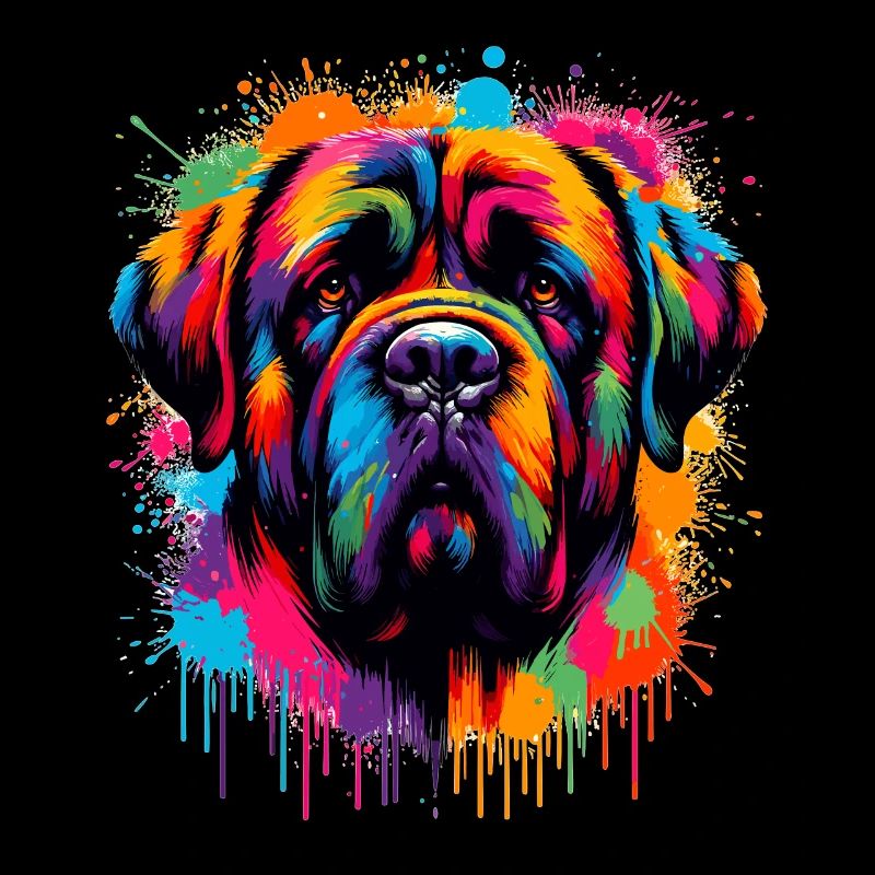 Mastiff Tête de chien Graphique