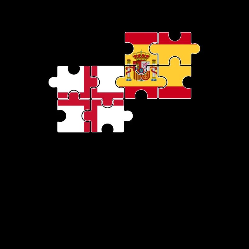 Angleterre, Espagne, drapeau, Espagnol, Anglais