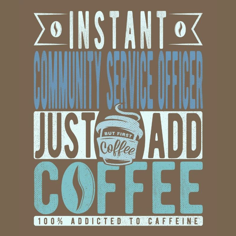 Agent de service communautaire instantané Il suffit d’ajouter du café