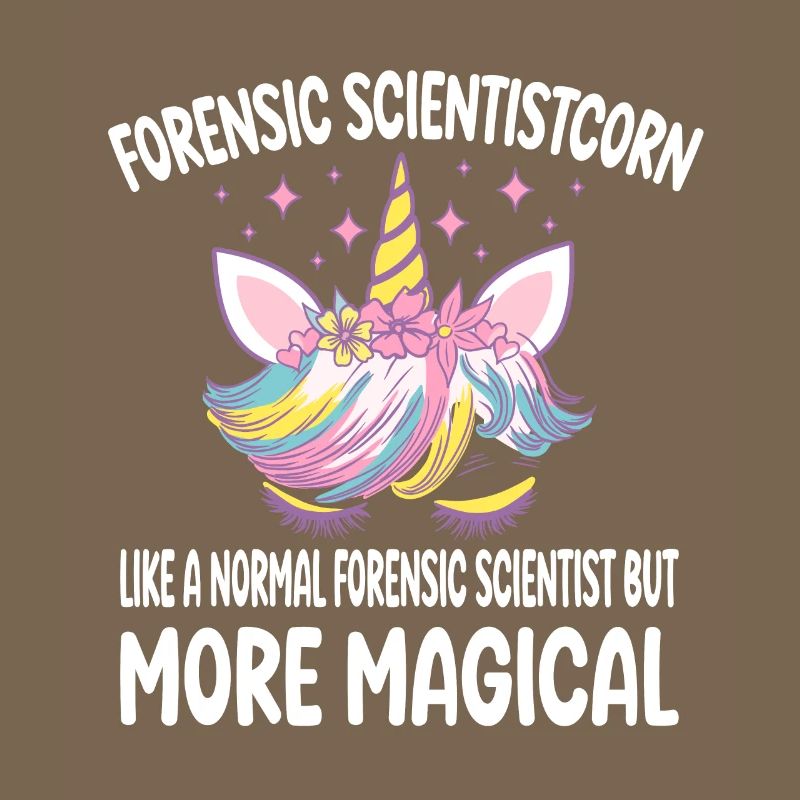 Forensic Scientistcorn comme un scientifique normal