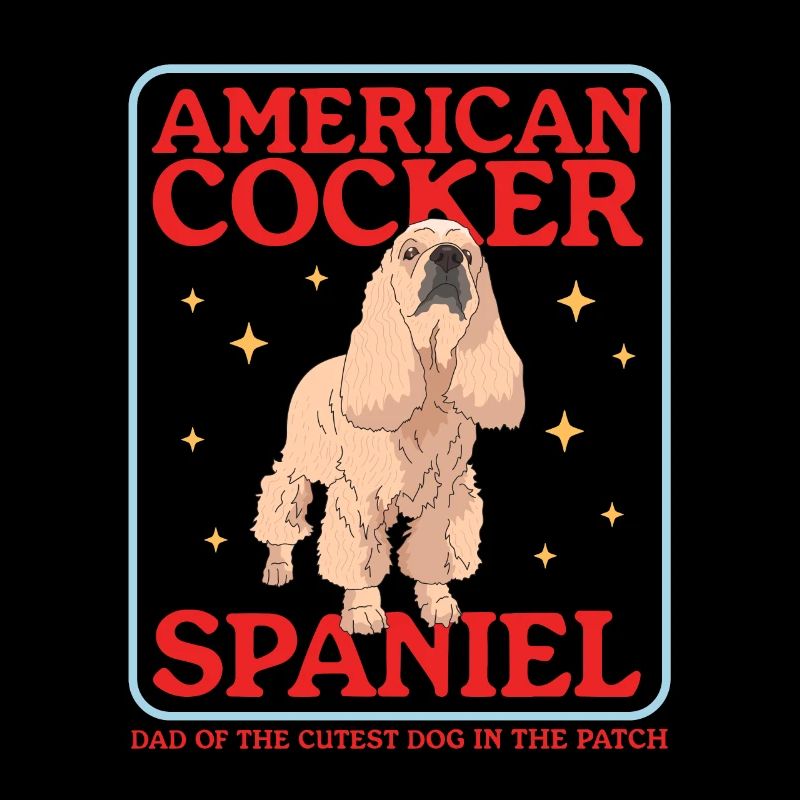 American Cocker Spaniel Dad Dog Gift