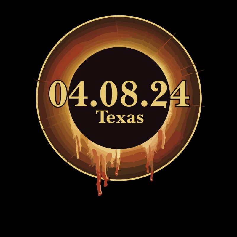 Trajectoire de l’éclipse solaire totale de la totalité Texas avril