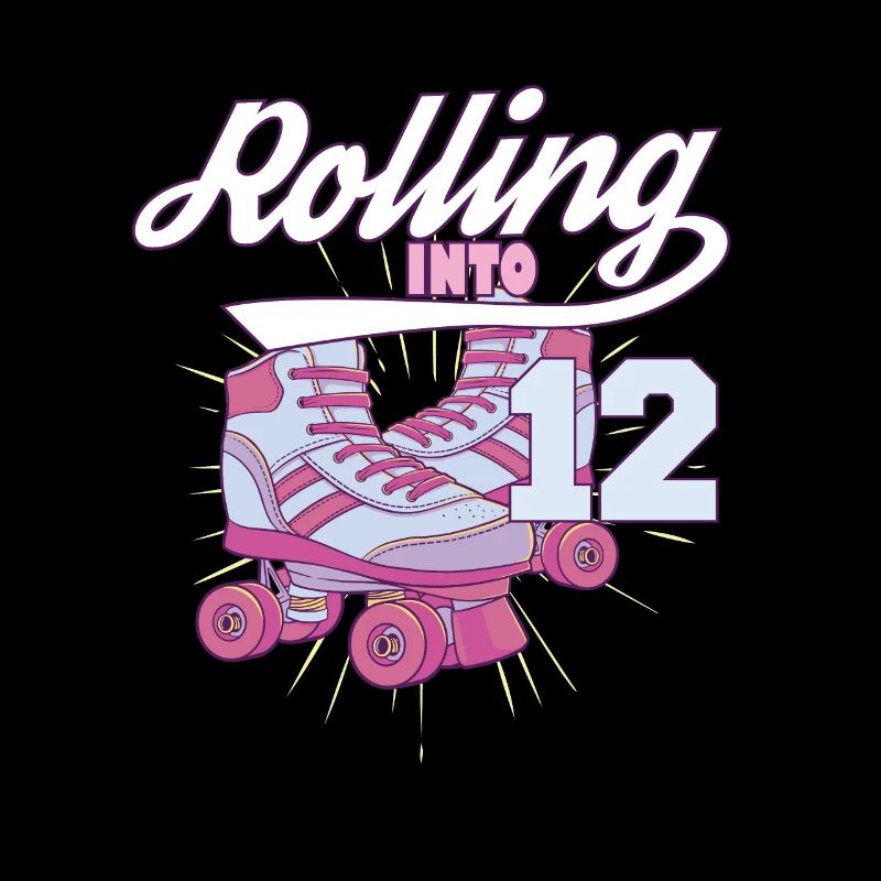 Rolling Into 12 Roller Skating Birthday Party