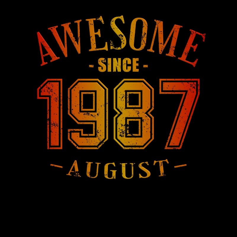 Août 1987 - Anniversaire du mois d’août