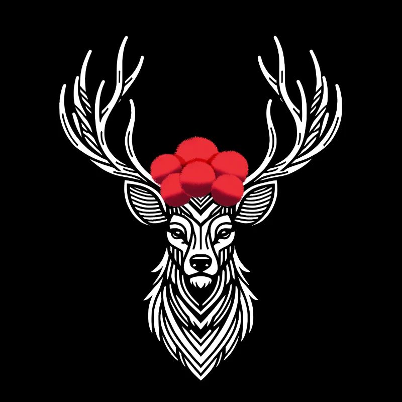 Black Forest Deer Forest Design
