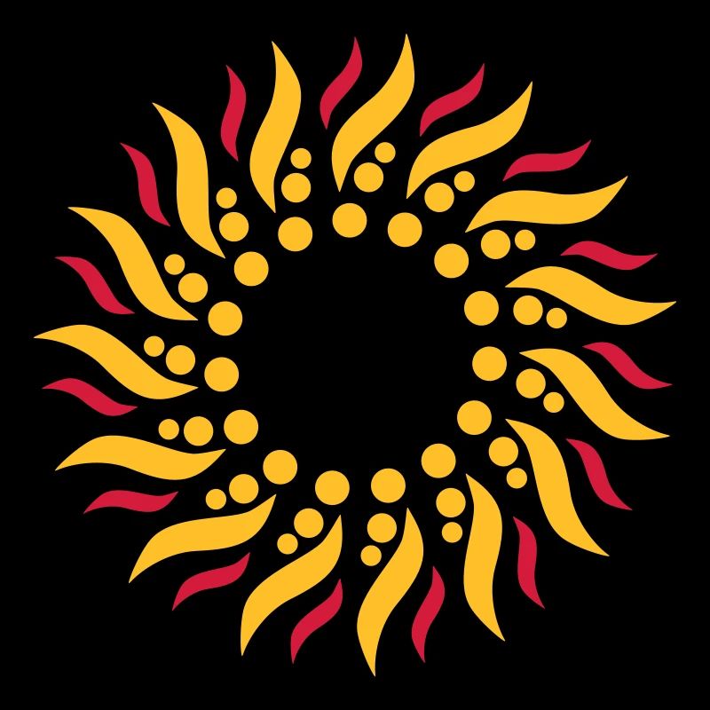 Psychedelic sun
