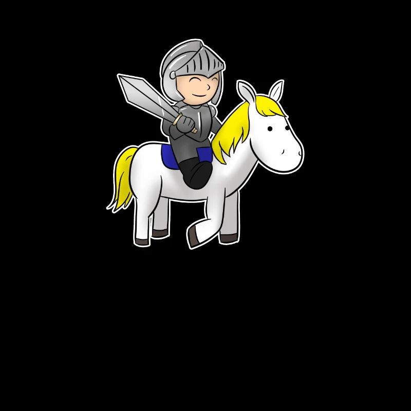 Petit chevalier à cheval