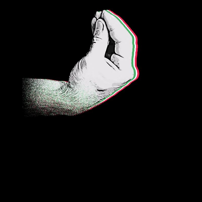Italian flag with typical hand gesture capisci?