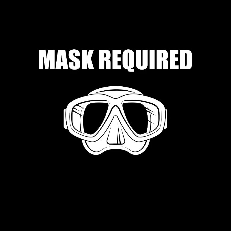 masque de plongée drôle de plongeur requis idée cadeau