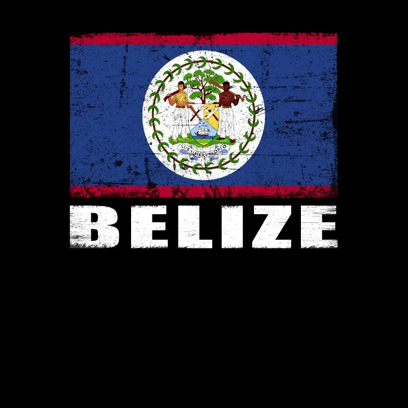 Belize Flag Grunge Belize Flag