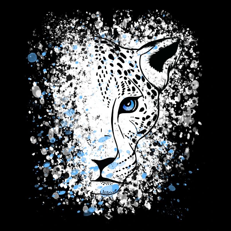 Snow Leopard Blue Eyes Cool