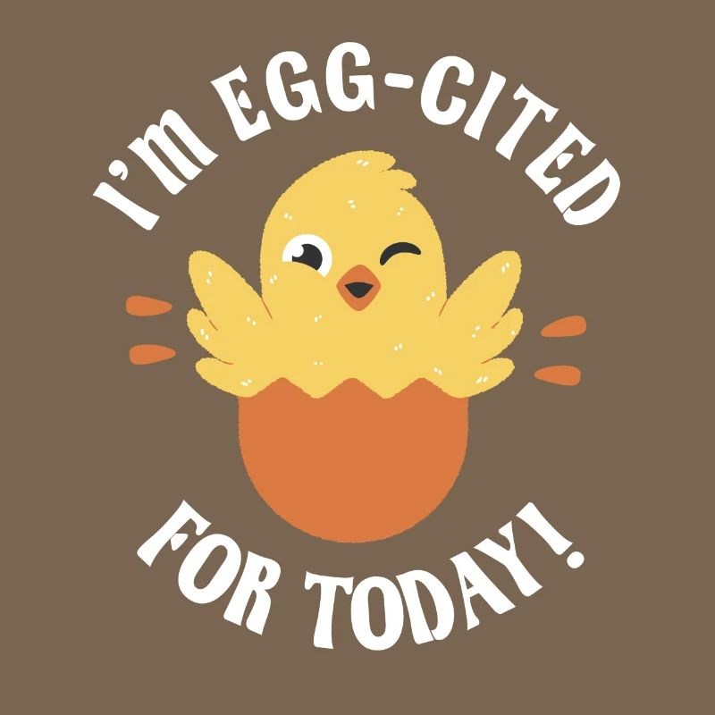 Egg-cited hatching chick