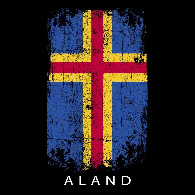 Souvenir avec le drapeau du pays d’Åland
