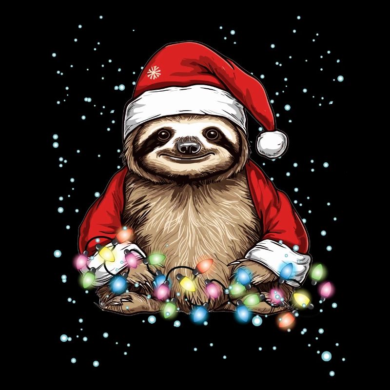 Funny Sloth Christmas Design - Sloth Christmas