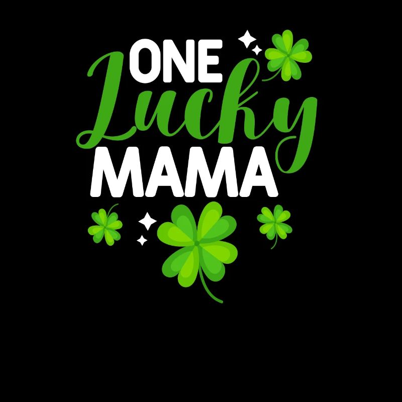Une maman heureuse Trèfles de la Saint-Patrick