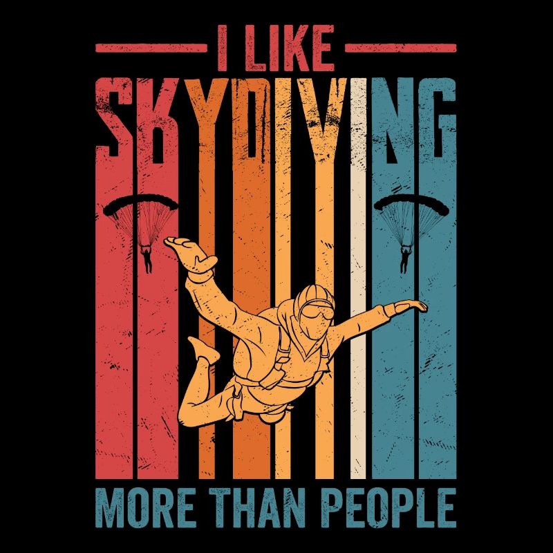 I Like Skydiving More Than People Parachute Skydiv