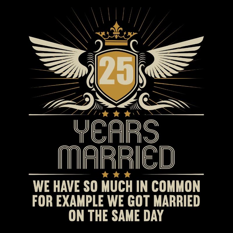 Nous avons beaucoup en commun 25e anniversaire de mariage