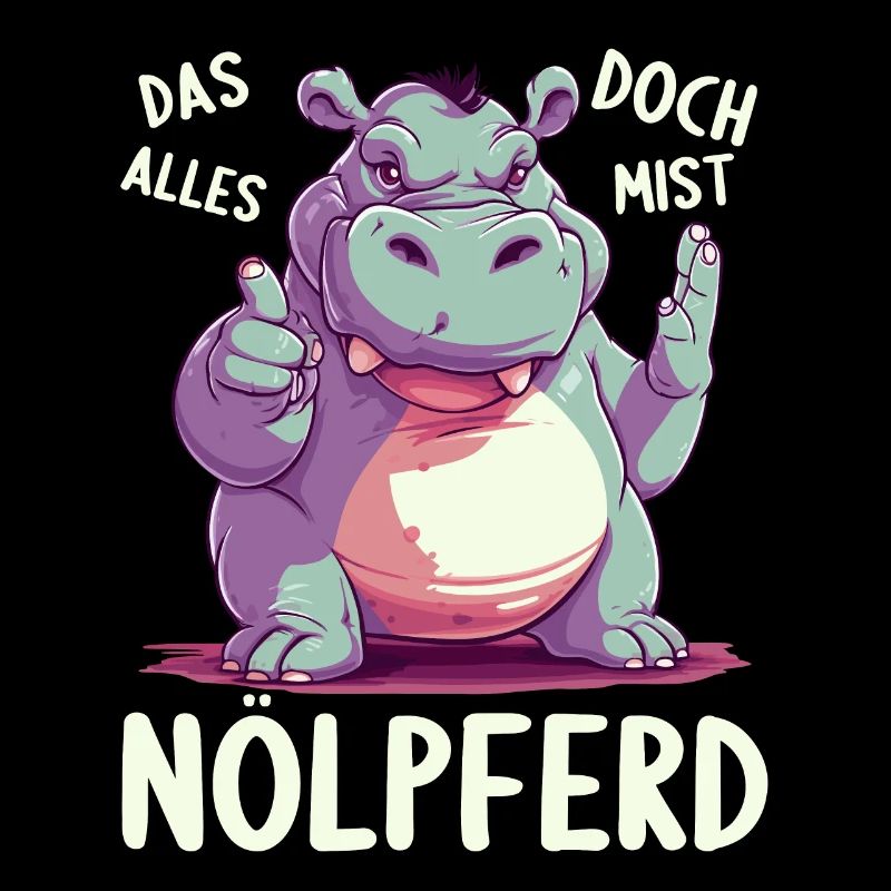 Hippo Hippo Complain Complainer Nölpferd